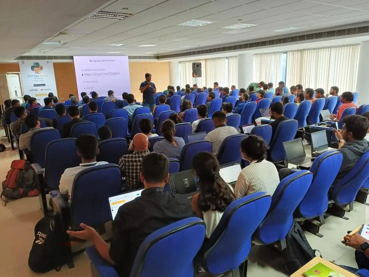 A full workshop room in Hyderabad - PyCon India 2023
