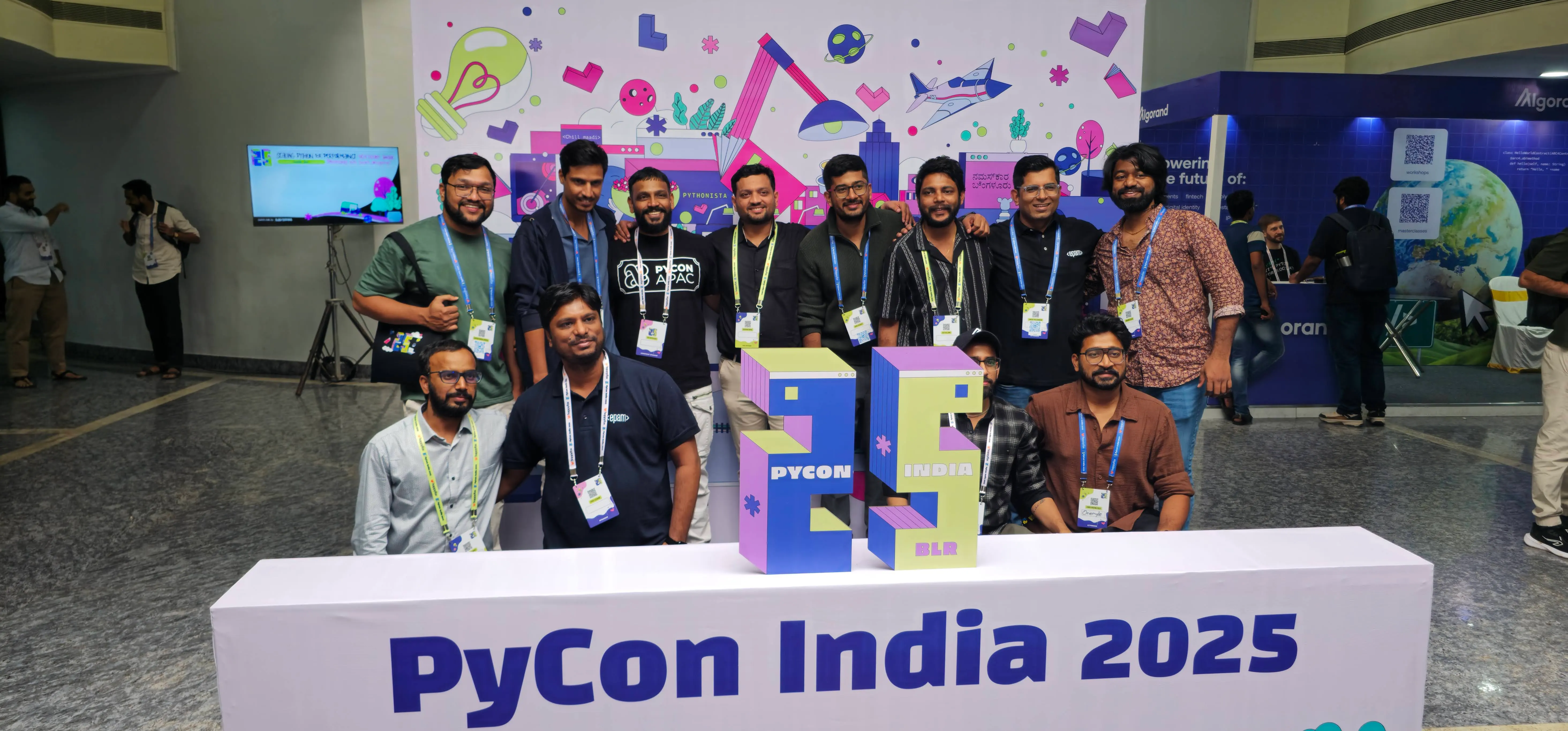 With the PyCon India community - PyCon India 2025