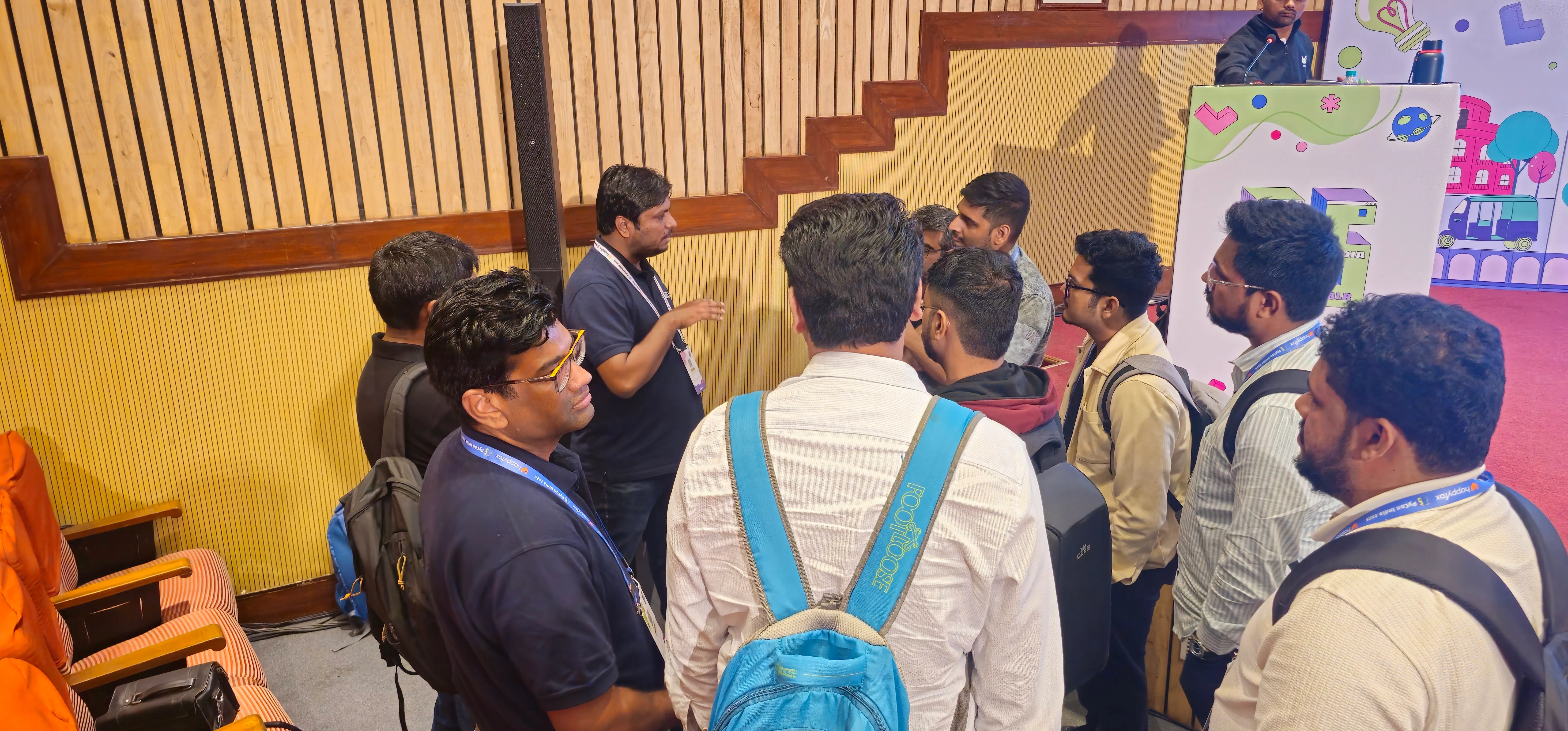 Hallway Q&A after the talk - PyCon India 2025