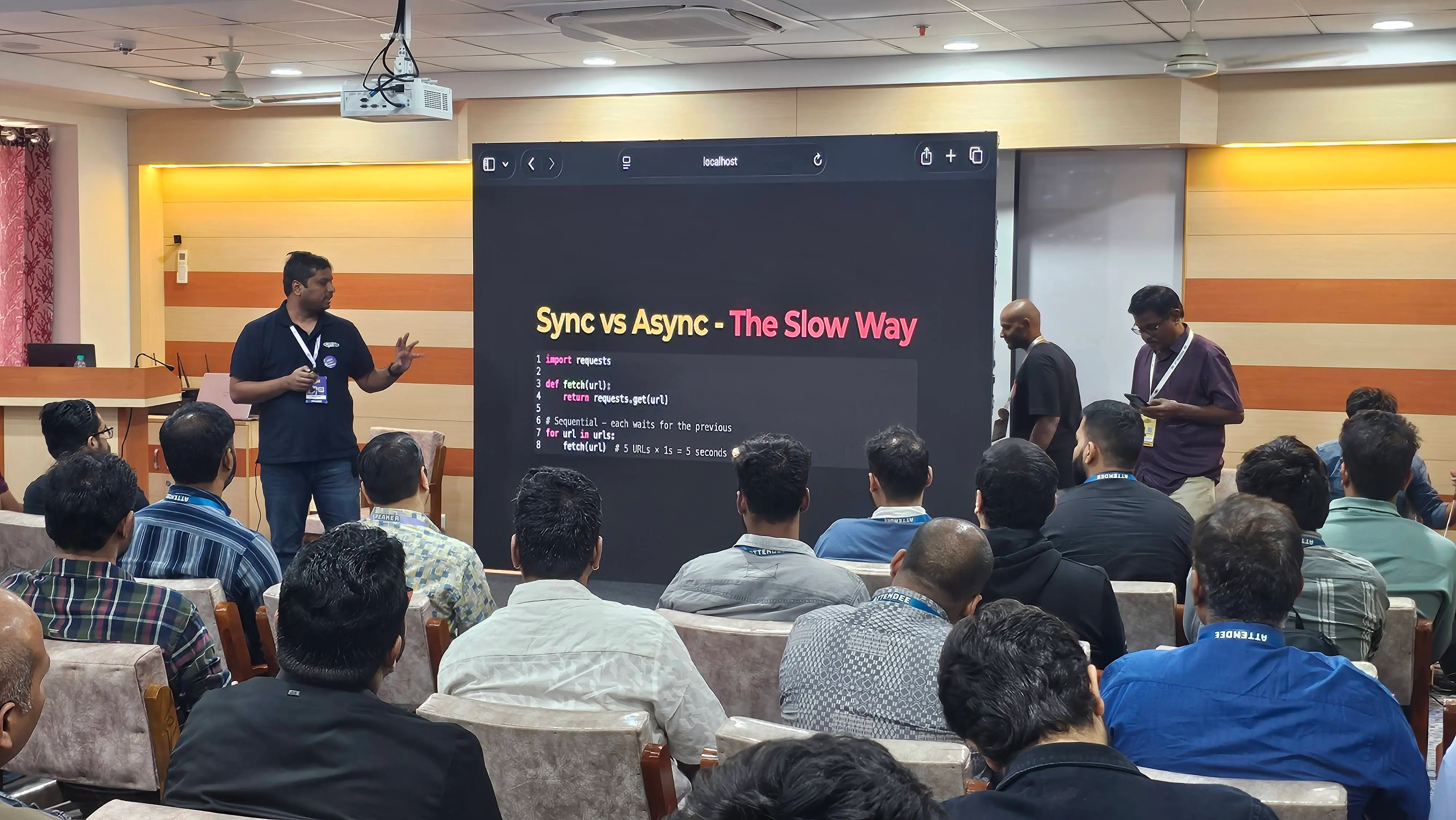 Python concurrency chaos: sync vs async - PyConf Hyderabad 2026