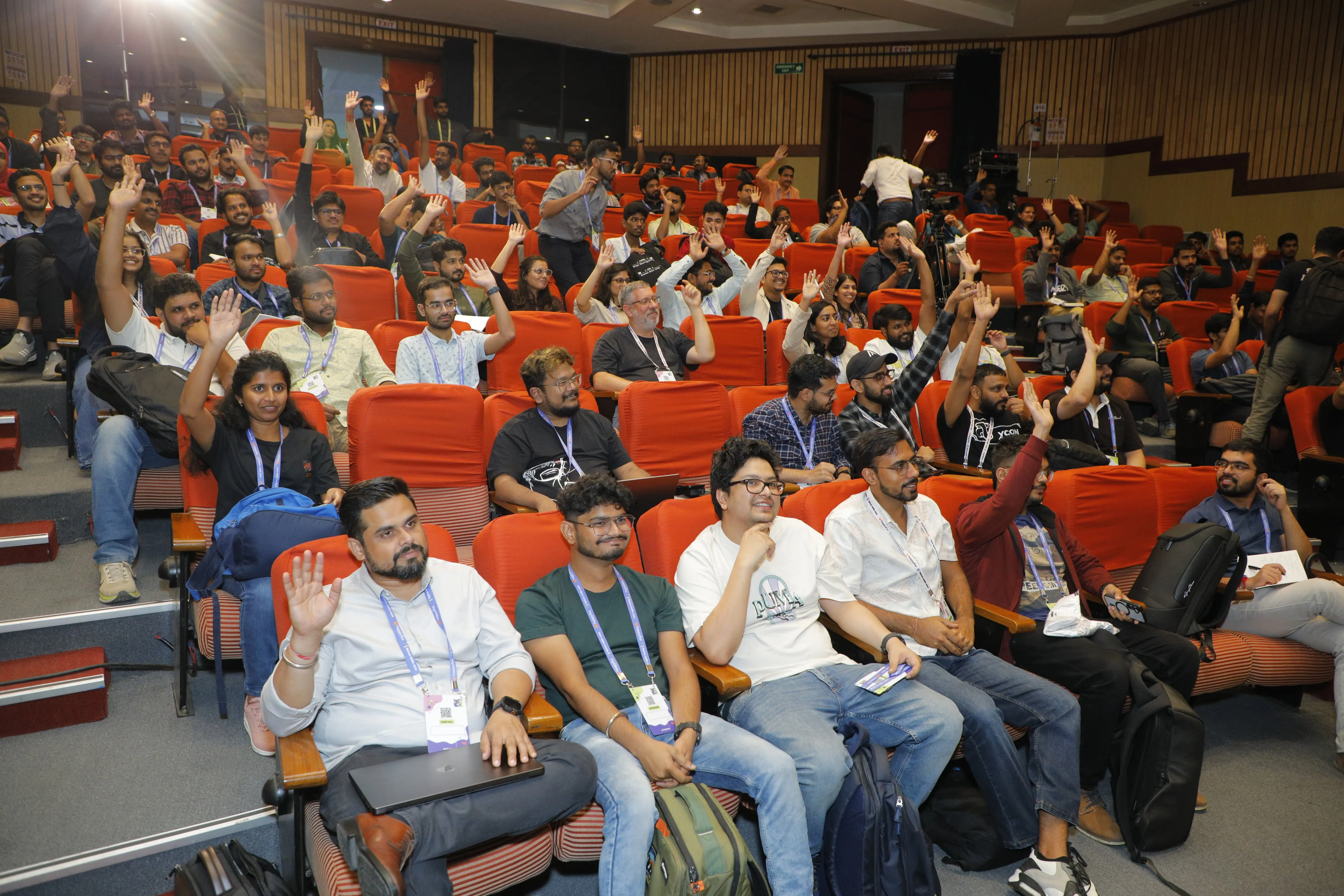 Hands up from the audience - PyCon India 2025