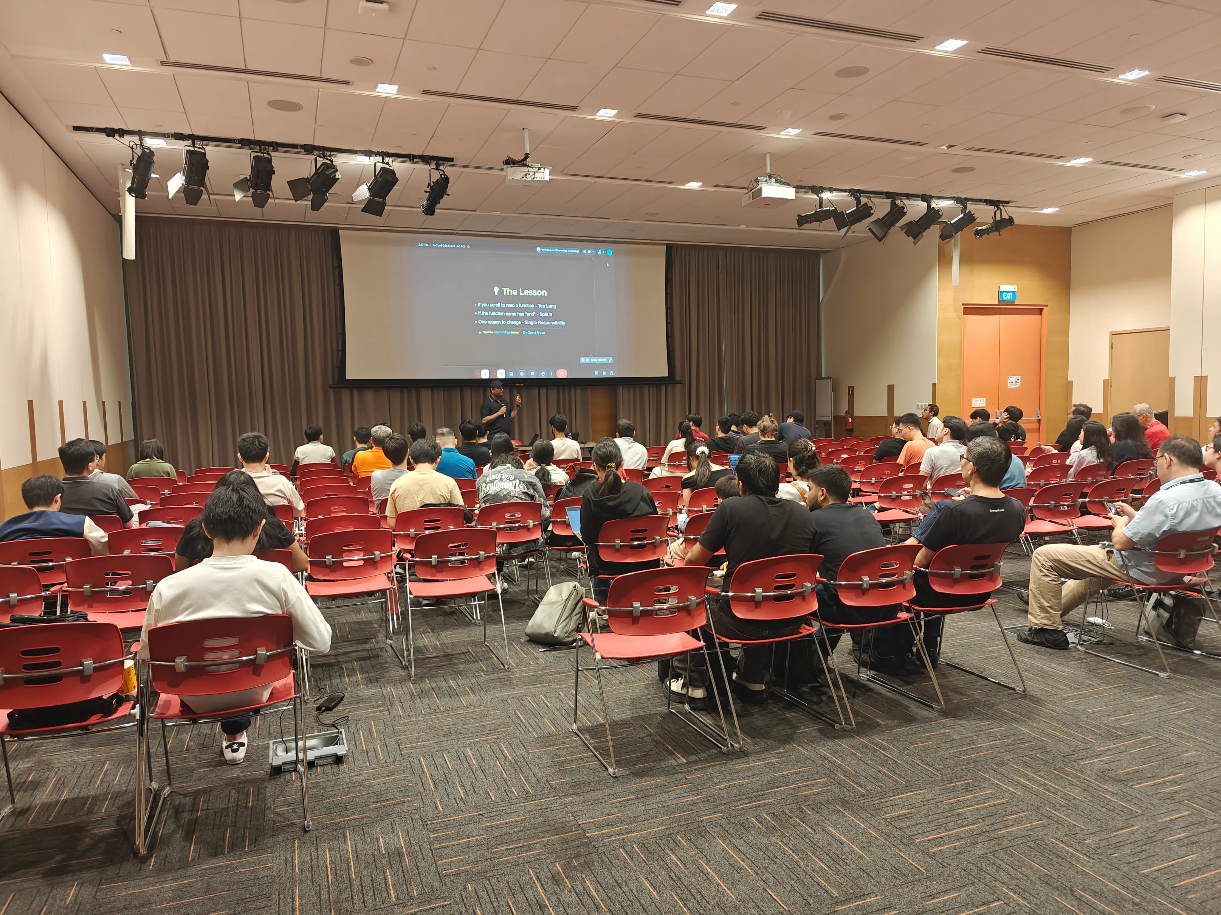 On stage in Singapore - PyCon Singapore 2026
