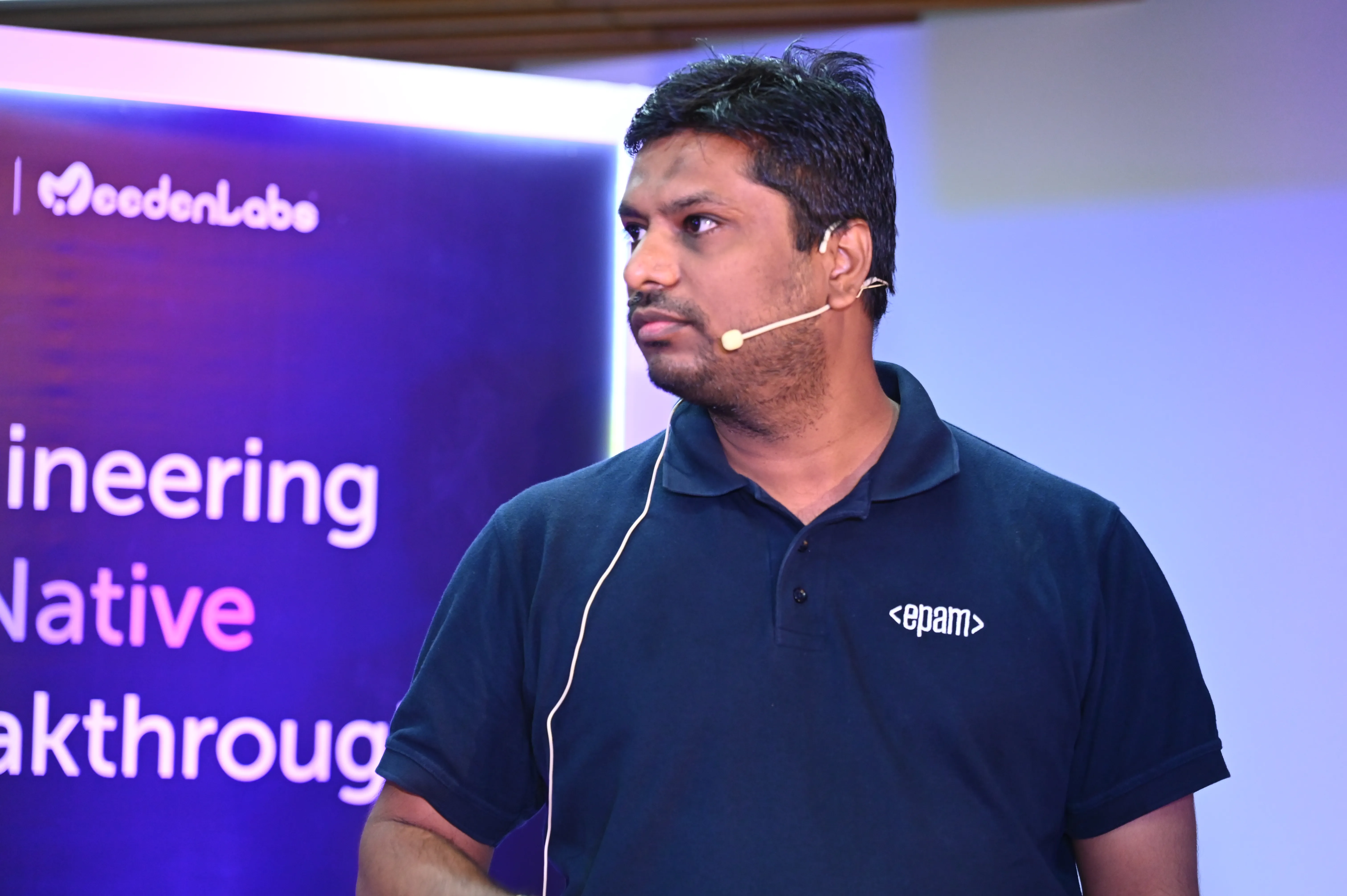 Vivek Keshore holding a camera